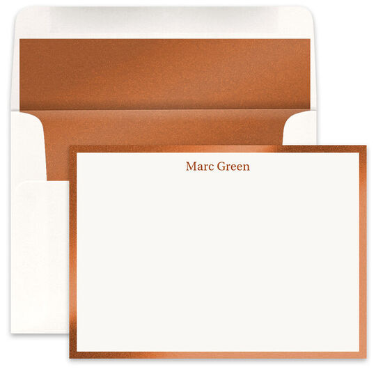 Copper Bordered Note Cards